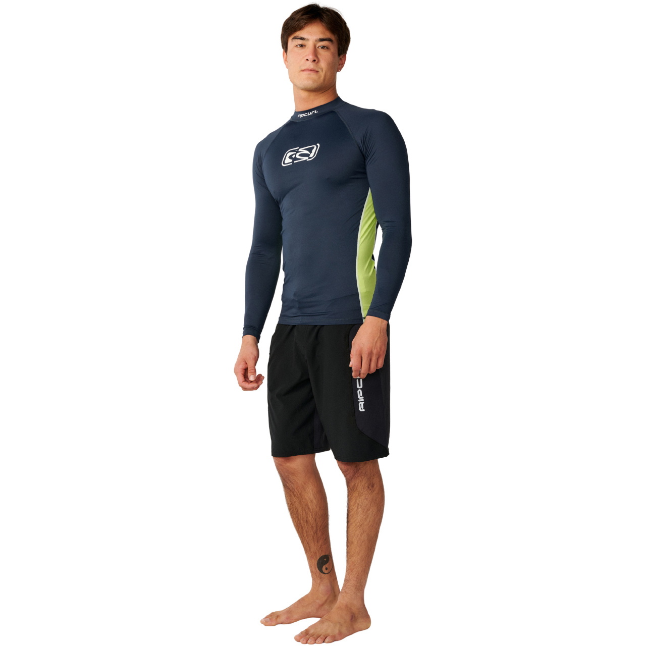 2026 Rip Curl M&auml;nner Archiv UPF Perf Lange Ärmel Lycra-Weste 181MRV - Dark Navy